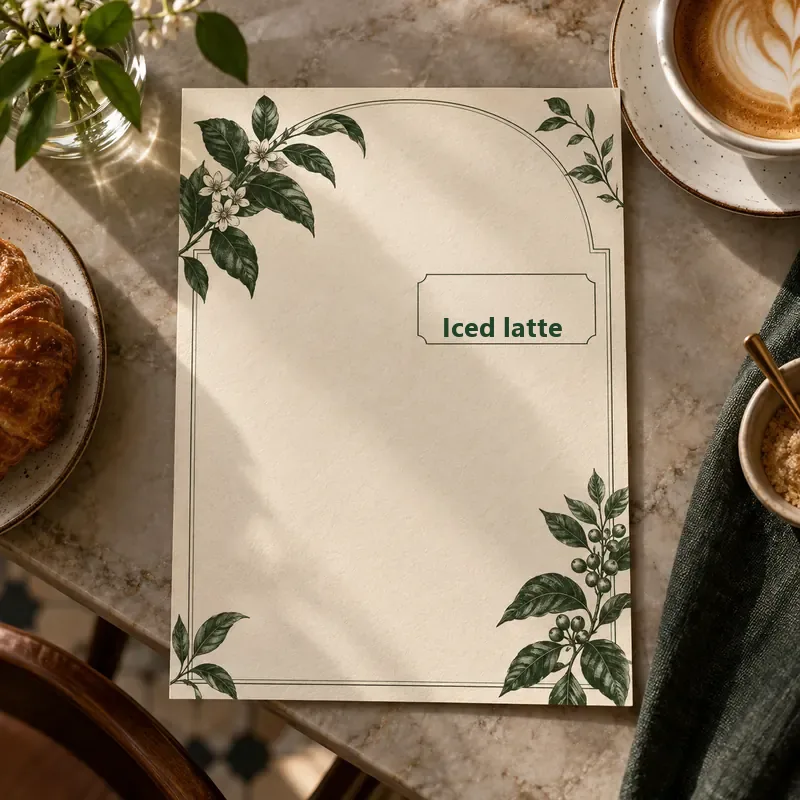 Modifica menu ed etichette Dopo: Latte freddo